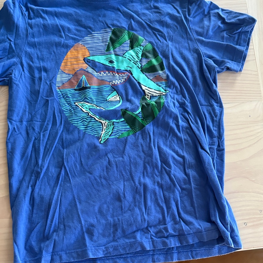 Hanna Andersson Blue Crewneck Tee
